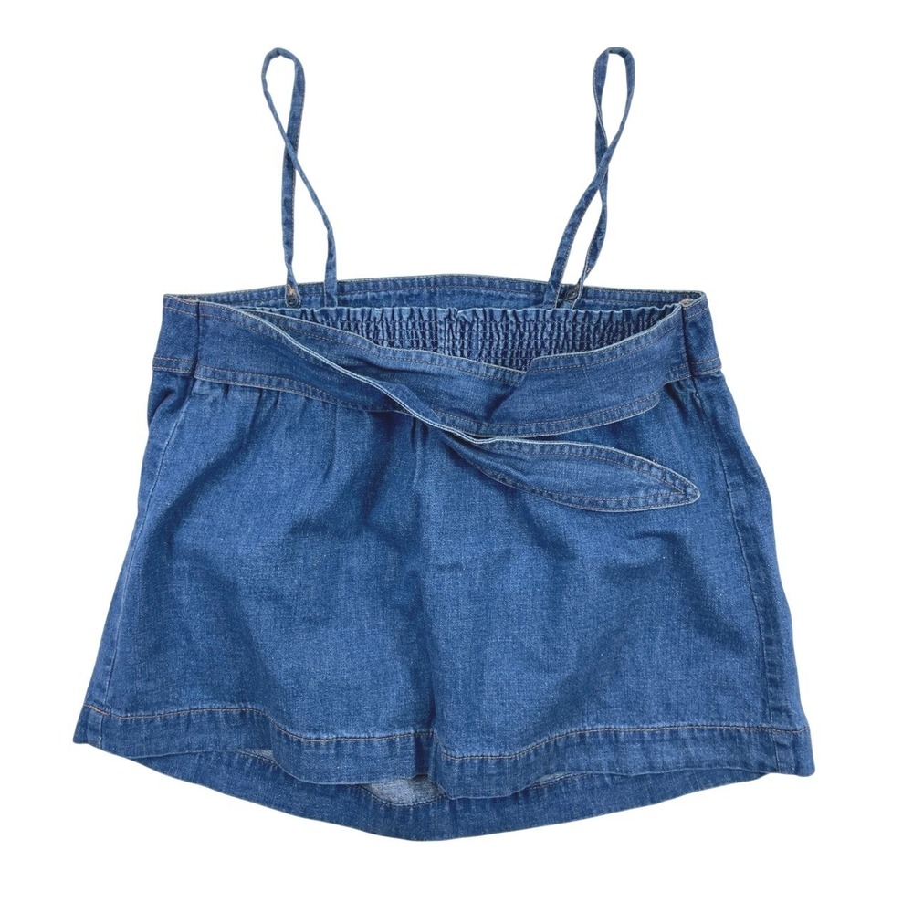 Madewell Top Convertible Tie-Back Alberta Wash Women's Size XS Blue Cami Casual - Picture 3 of 10
